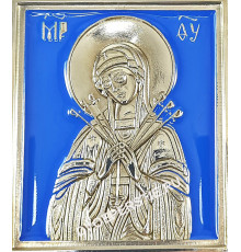 Литая полуторавершковая Богородица Умягчение злых сердец